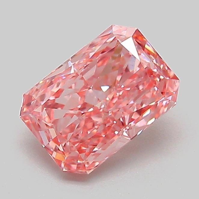 1.04 Ct. Fancy Vivid Pink Radiant Lab Grown Diamond