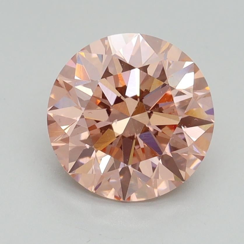 1.75 Ct. Fancy Intense Pink Round Lab Grown Diamond