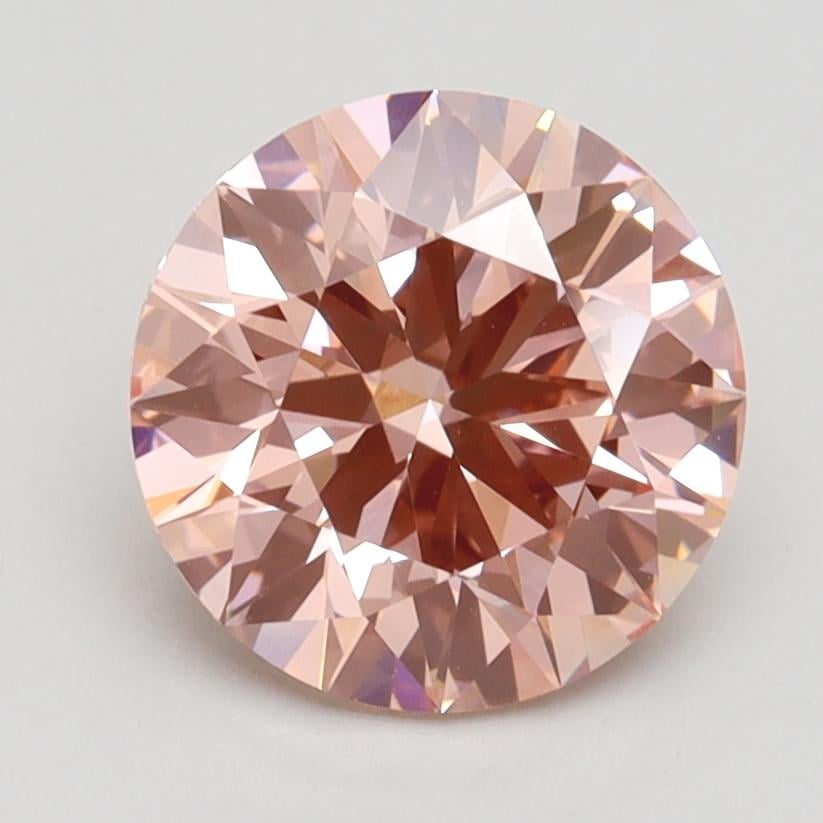 2.07 Ct. Fancy Intense Pink Round Lab Grown Diamond