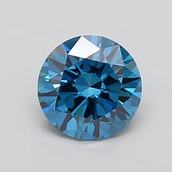 1.31 Ct. Fancy Vivid  Blue Round Lab Grown Diamond