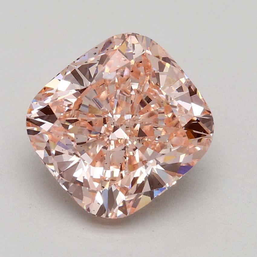 2.26 Ct. Fancy Intense Pink Cushion Lab Grown Diamond