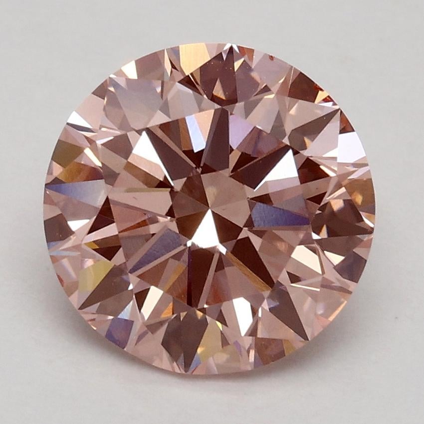 2.06 Ct. Fancy Intense Pink Round Lab Grown Diamond