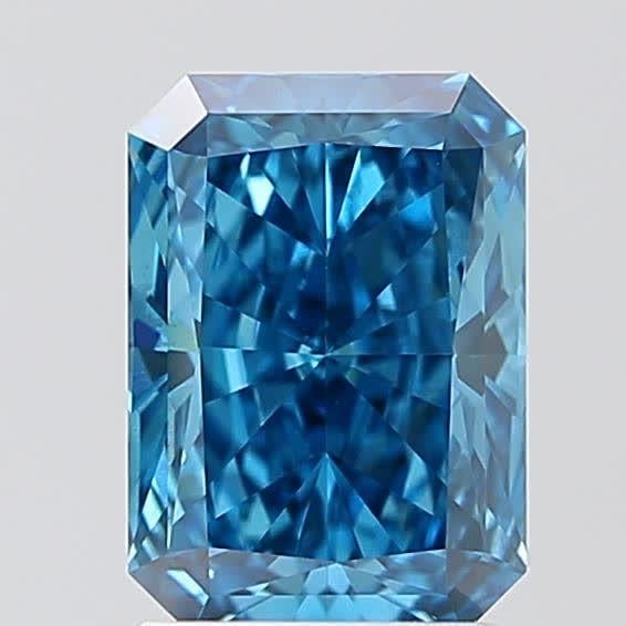 2.04 Ct. Fancy Vivid  Blue Radiant Lab Grown Diamond
