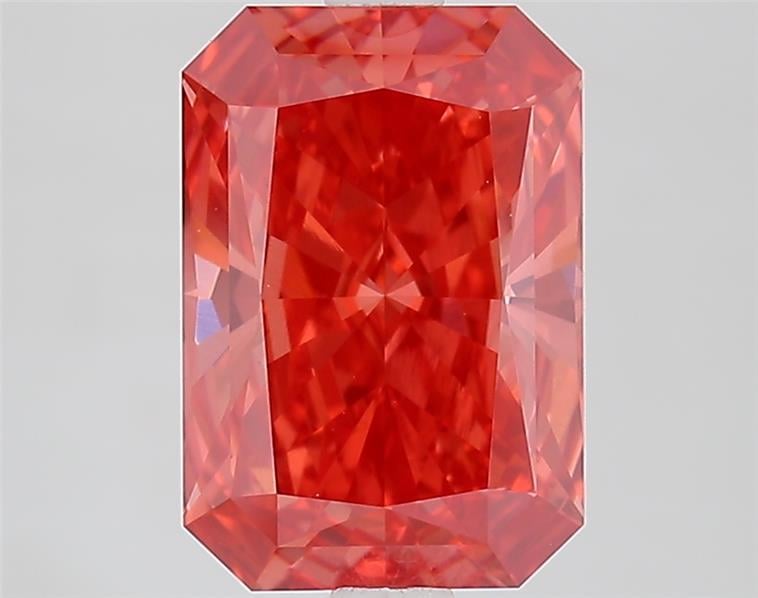 2.54 Ct. Fancy Vivid  Pink Radiant Lab Grown Diamond