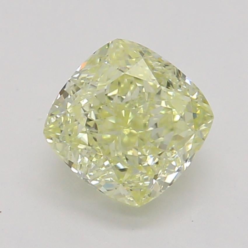 0.54 Ct. Fancy Light Yellow Cushion Diamond