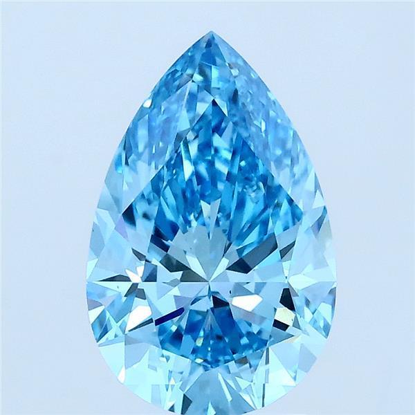 2.01 Ct. Fancy Blue Pear Lab Grown Diamond