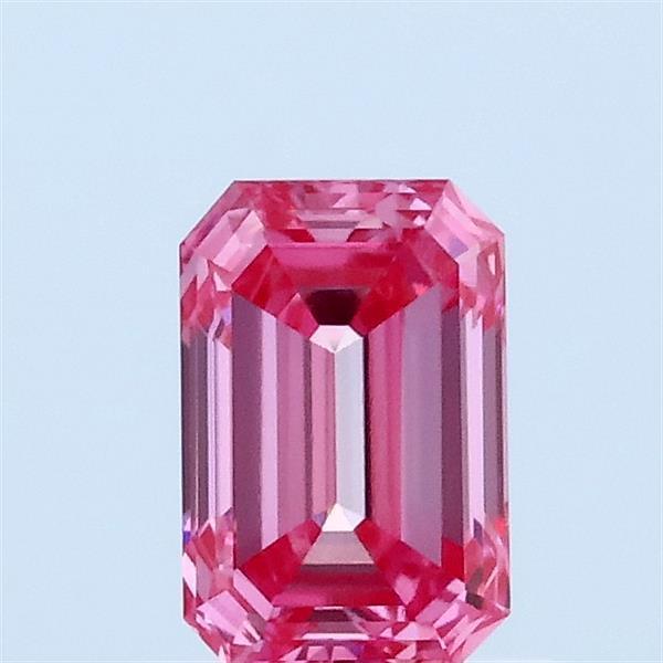 0.73 Ct. Fancy Vivid Pink Emerald Lab Grown Diamond