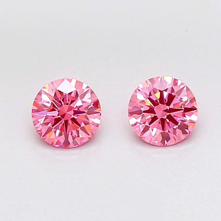 1.05 Ct. Fancy Vivid Pink Round Lab Grown Diamond