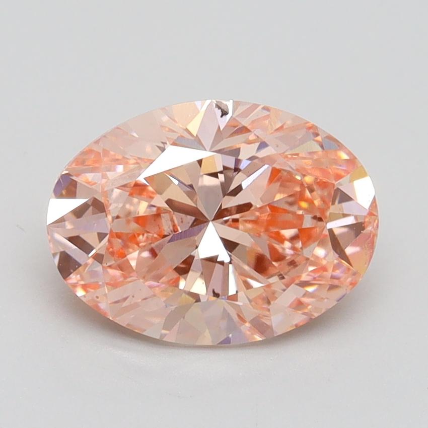 1.86 Ct. Fancy Intense Pink Oval Lab Grown Diamond