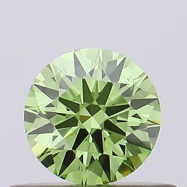 0.34 Ct. Fancy Vivid Green Round Lab Grown Diamond