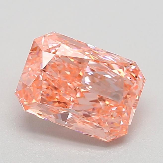 1.08 Ct. Fancy Vivid Pink Radiant Lab Grown Diamond