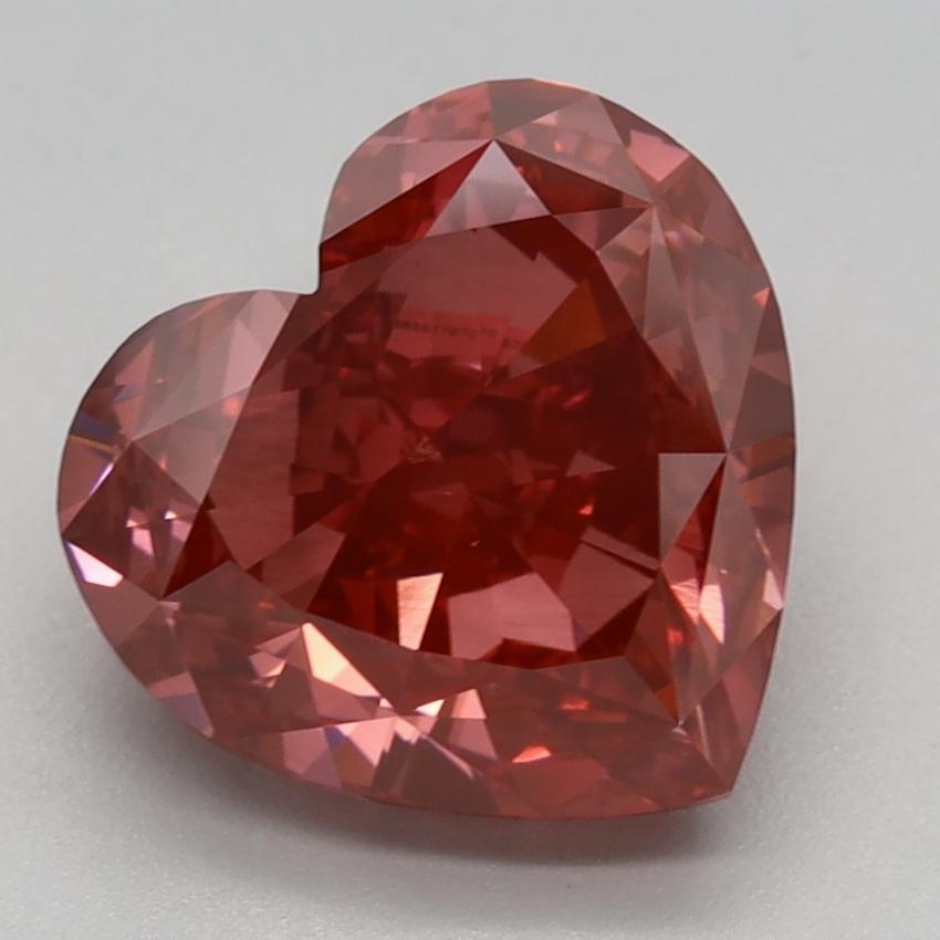 2.93 Ct. Fancy Vivid Pink Heart Lab Grown Diamond