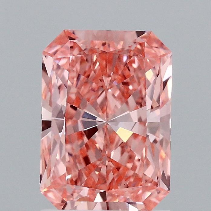 1.56 Ct. Fancy Vivid Pink Radiant Lab Grown Diamond