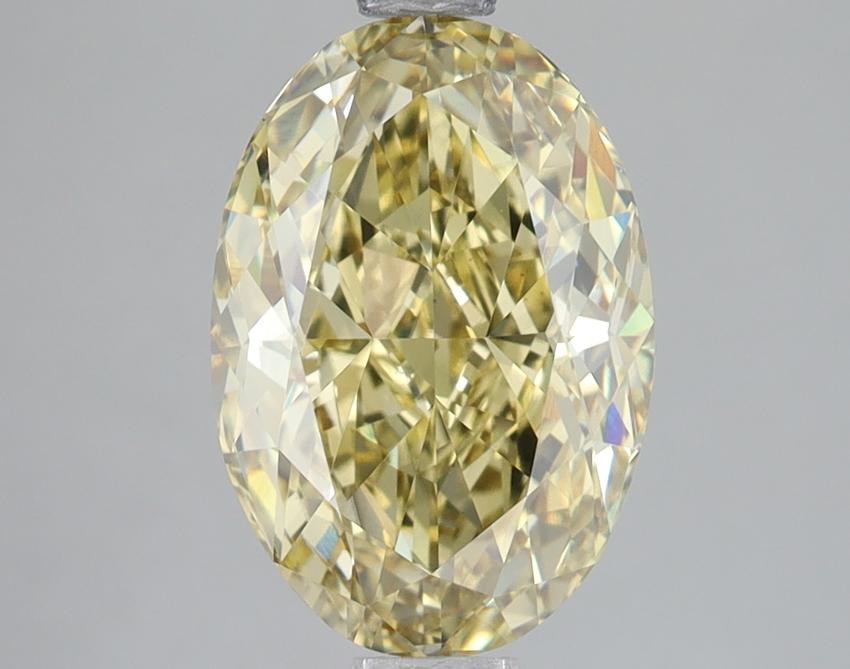 3.01 Ct. Fancy Intense Yellow Oval Lab Grown Diamond