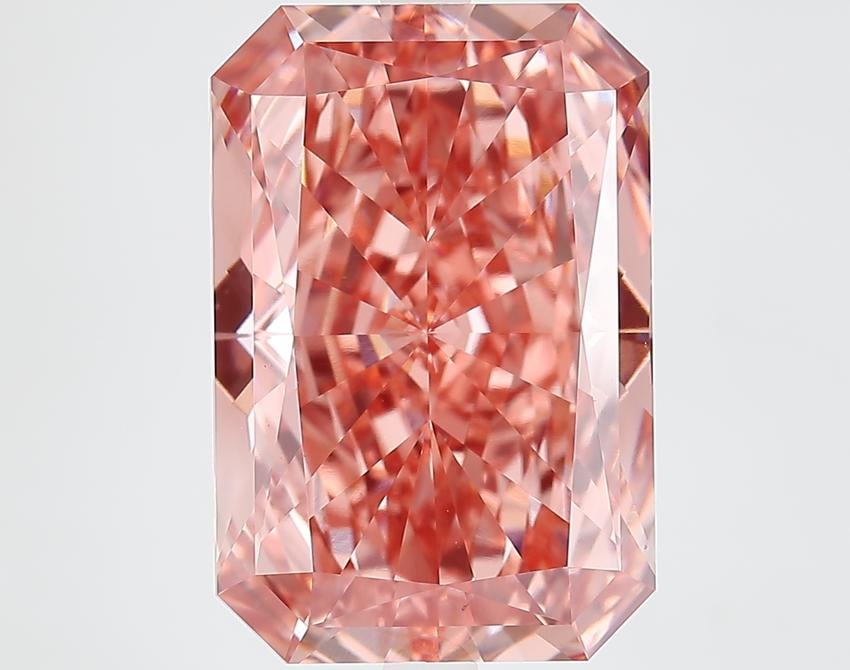9.52 Ct. Fancy Vivid Pink Radiant Lab Grown Diamond