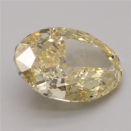 4.15 Ct. Fancy Vivid Yellow Oval Lab Grown Diamond