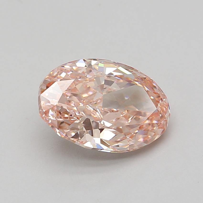 3.66 Ct. Fancy Intense Pink Oval Lab Grown Diamond