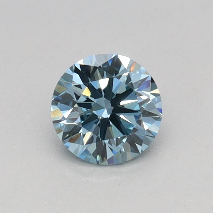 0.30 Ct. Fancy Vivid Green Round Lab Grown Diamond