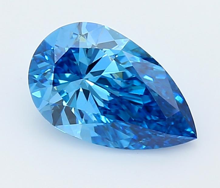 1.54 Ct. Fancy Vivid  Blue Pear Lab Grown Diamond