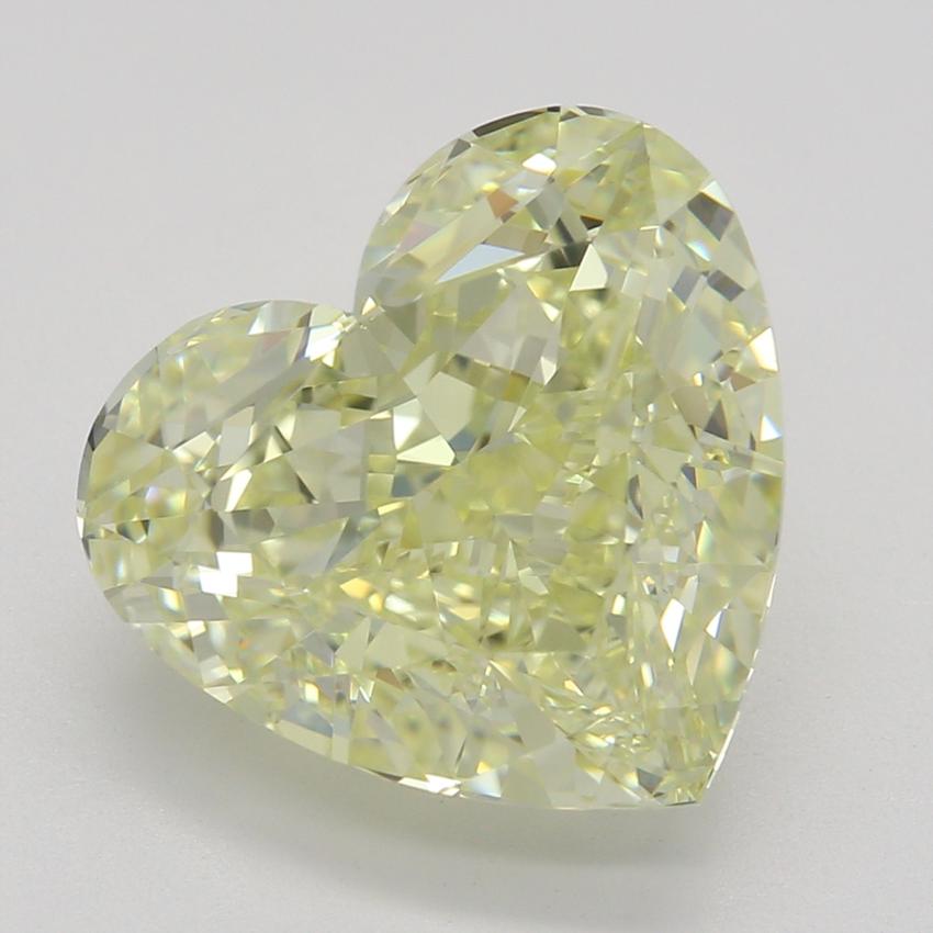 4.01 Ct. Fancy Light Yellow Heart Diamond