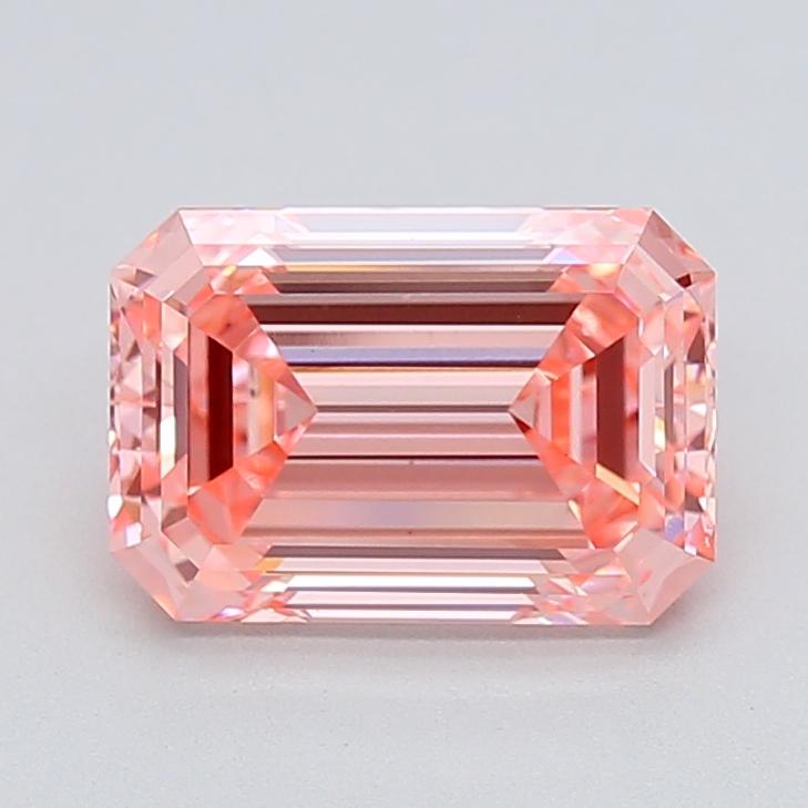 3.00 Ct. Fancy Vivid  Pink Emerald Lab Grown Diamond
