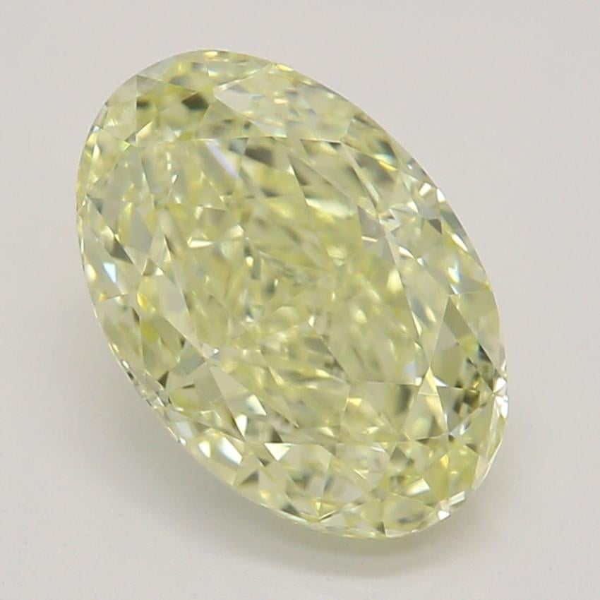 1.27 Ct. Fancy Light Yellow Oval Diamond