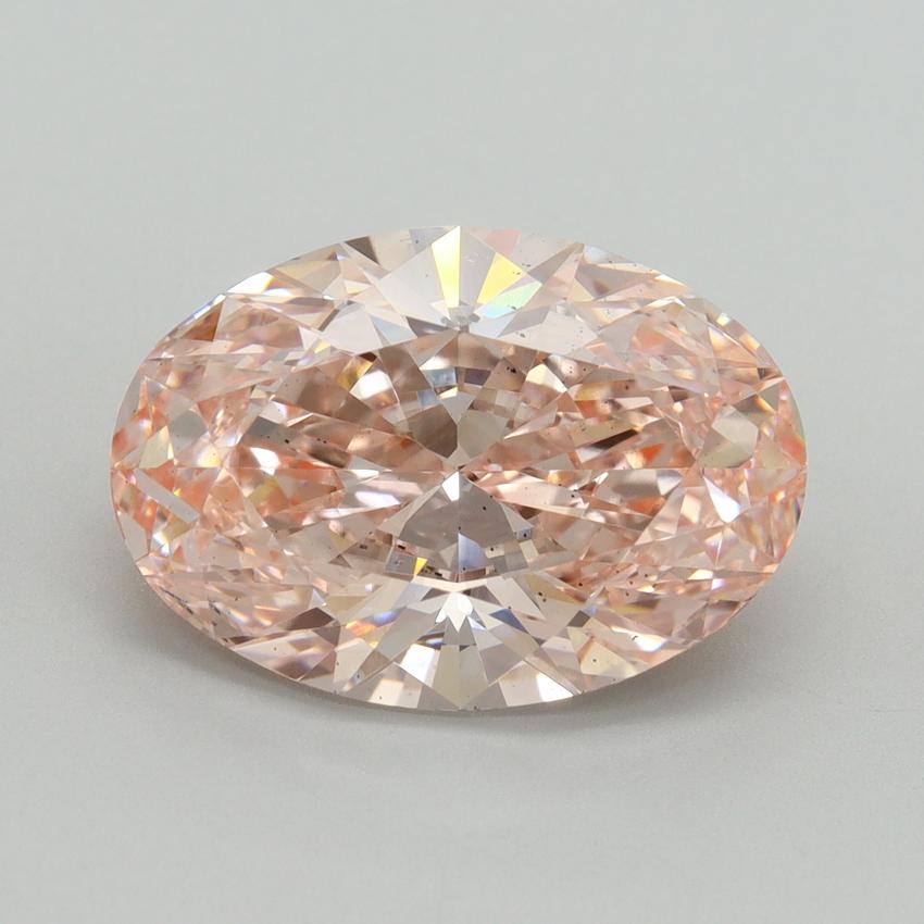 6.02 Ct. Fancy Intense Pink Oval Lab Grown Diamond