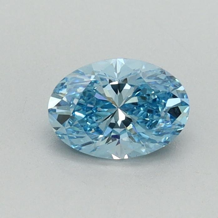 0.50 Ct. Fancy Vivid Blue Oval Lab Grown Diamond