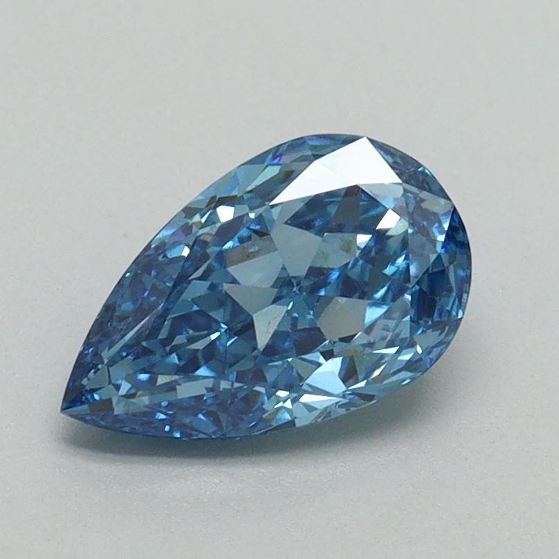 1.02 Ct. Fancy Vivid Blue Pear Lab Grown Diamond