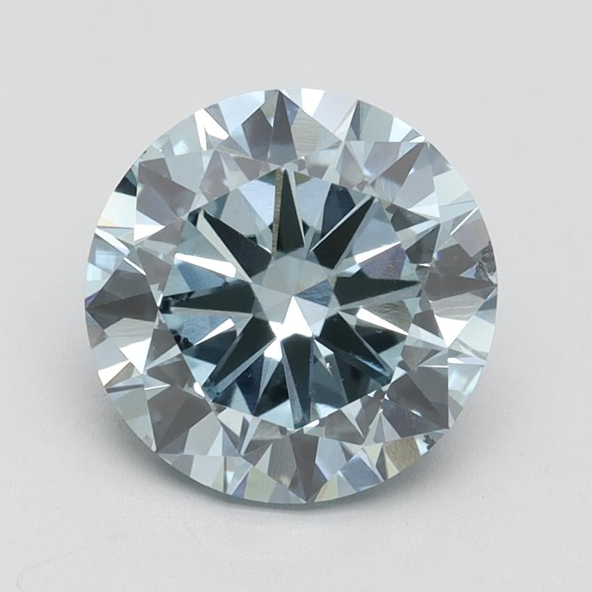 3.00 Ct. Fancy Intense Blue Round Lab Grown Diamond