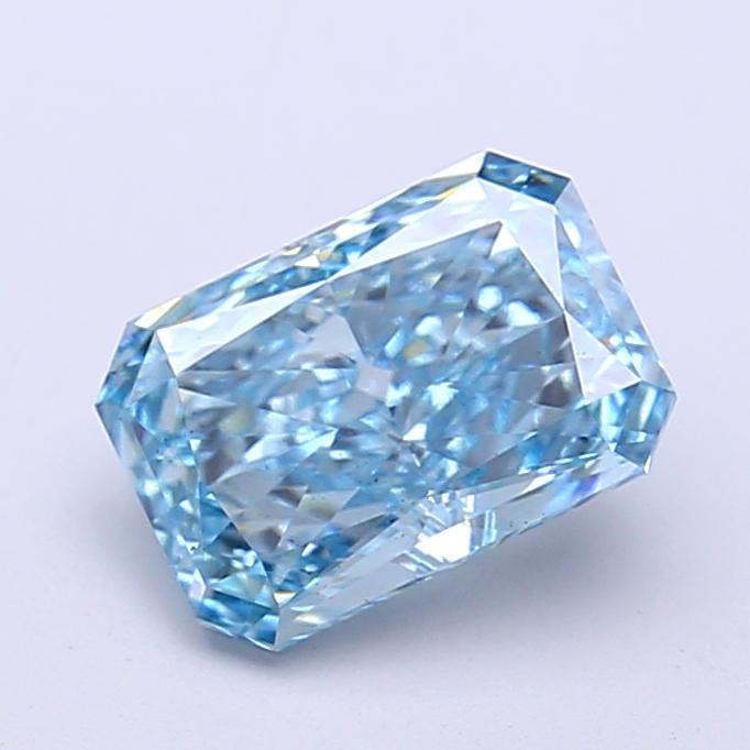 1.68 Ct. Fancy Vivid  Blue Radiant Lab Grown Diamond
