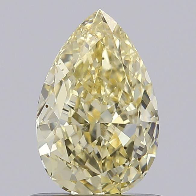 0.86 Ct. Fancy Light Yellow Pear Lab Grown Diamond