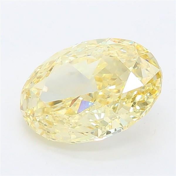 2.08 Ct. Fancy Intense Yellow Oval Lab Grown Diamond