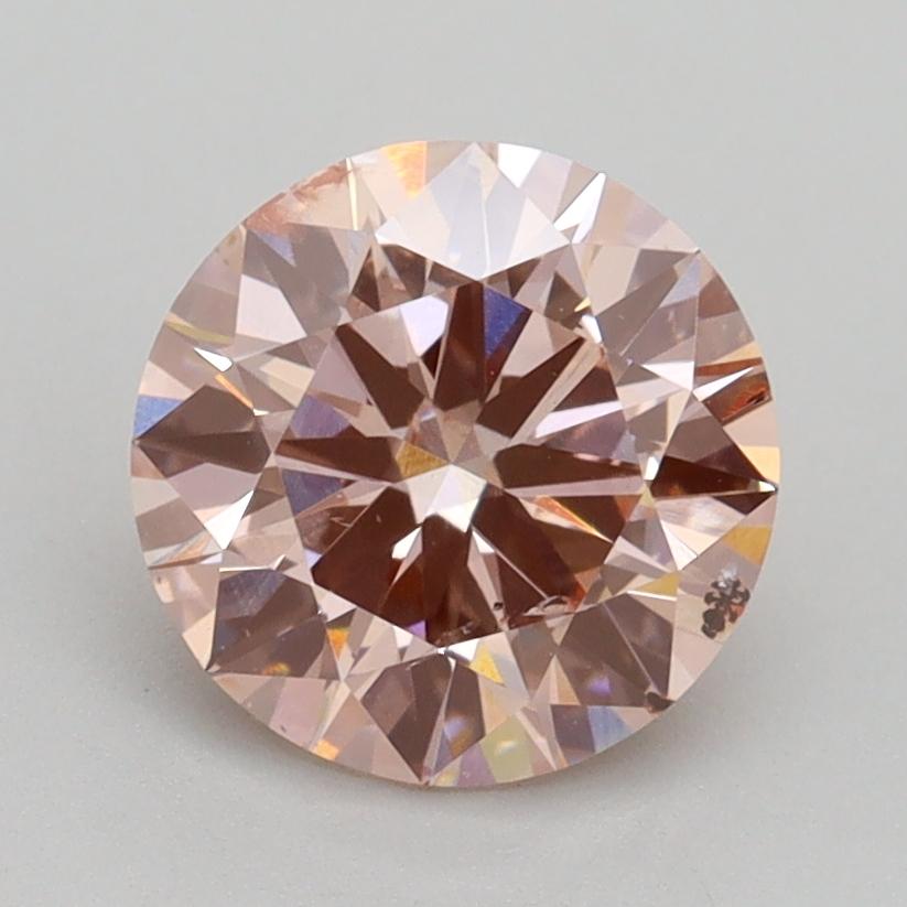 1.71 Ct. Fancy Intense Pink Round Lab Grown Diamond