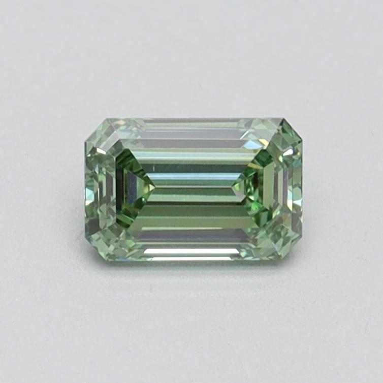 0.56 Ct. Fancy Intense Green Emerald Lab Grown Diamond