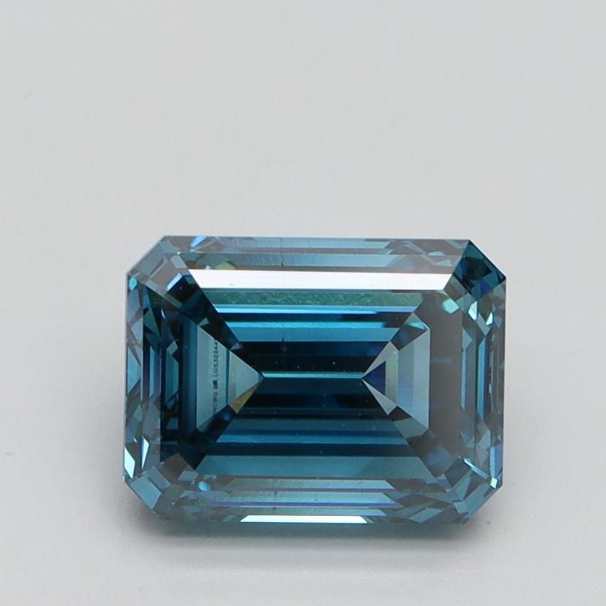 2.02 Ct. Fancy Vivid Blue Emerald Lab Grown Diamond