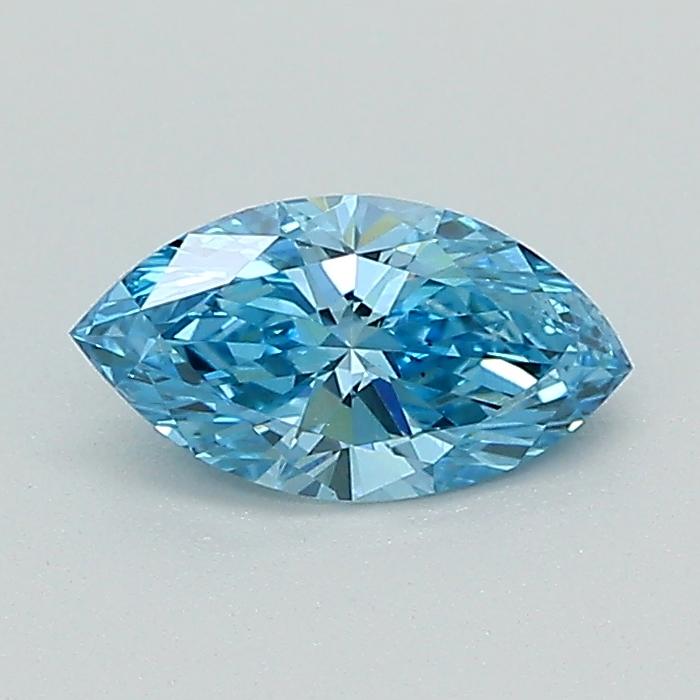 0.52 Ct. Fancy Vivid Blue Marquise Lab Grown Diamond