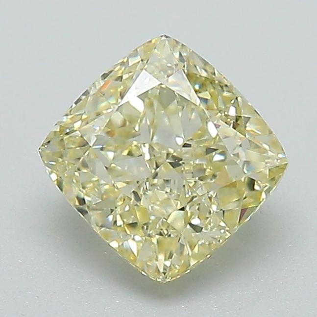 1.22 Ct. Fancy Yellow Cushion Lab Grown Diamond