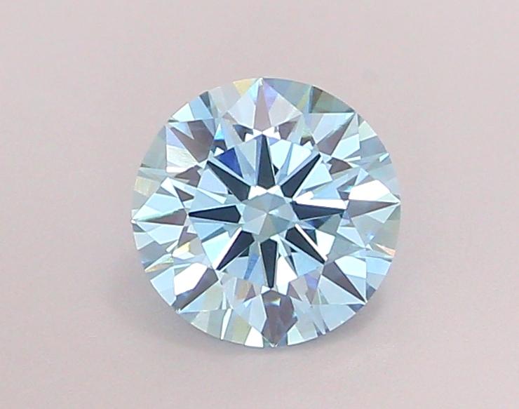 1.16 Ct. Fancy Vivid Blue Round Lab Grown Diamond