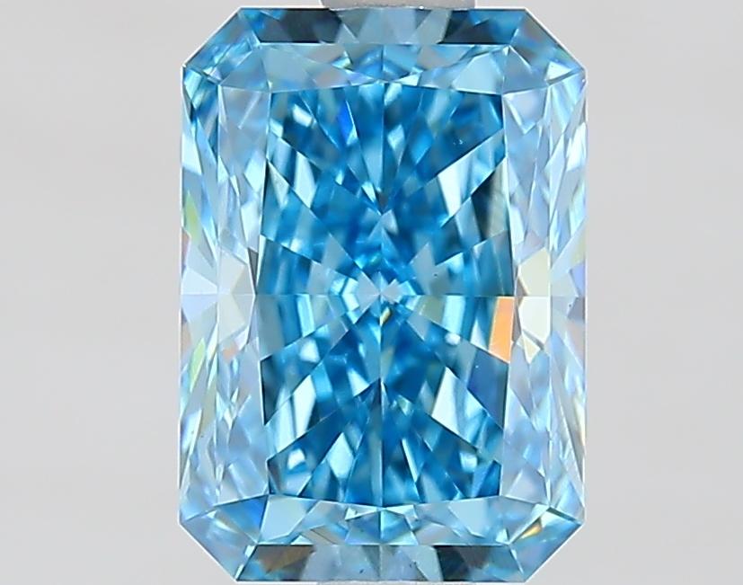 1.56 Ct. Fancy Vivid Blue Radiant Lab Grown Diamond