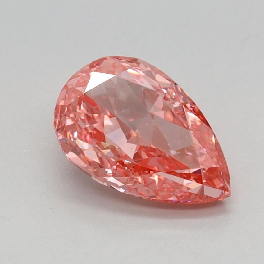 0.89 Ct. Fancy Vivid Pink Pear Lab Grown Diamond