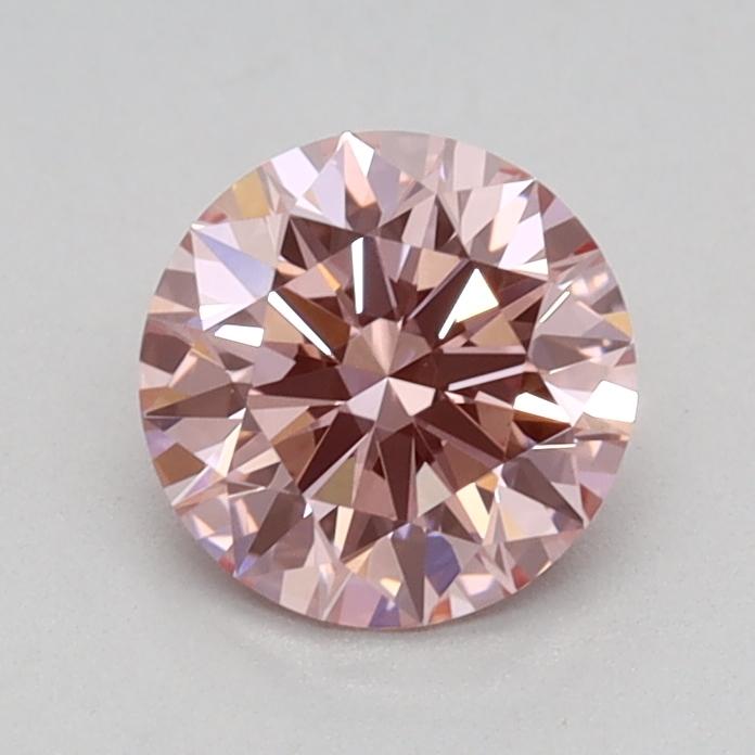 0.59 Ct. Fancy Vivid Pink Round Lab Grown Diamond