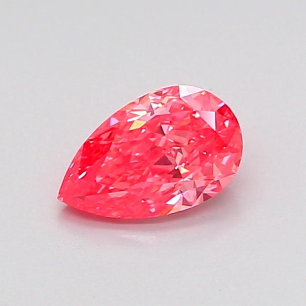 0.53 Ct. Fancy Vivid Pink Pear Lab Grown Diamond