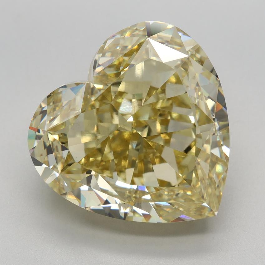 11.08 Ct. Fancy Intense Yellow Heart Lab Grown Diamond