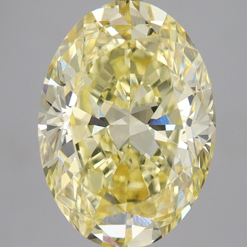 5.01 Ct. Fancy Intense Yellow Oval Lab Grown Diamond