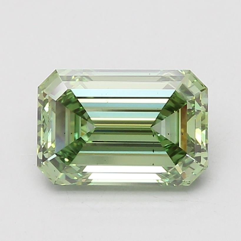 3.08 Ct. Fancy Vivid Green Emerald Lab Grown Diamond