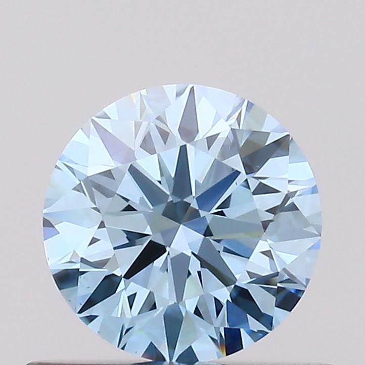 0.56 Ct. Fancy Vivid  Blue Round Lab Grown Diamond