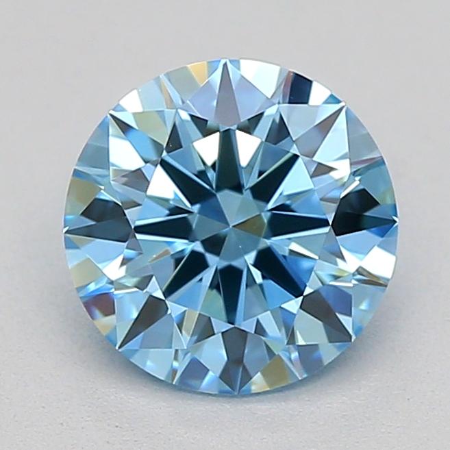0.70 Ct. Fancy Vivid  Blue Round Lab Grown Diamond