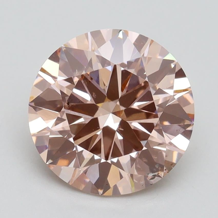 2.51 Ct. Fancy Light Pink Round Lab Grown Diamond