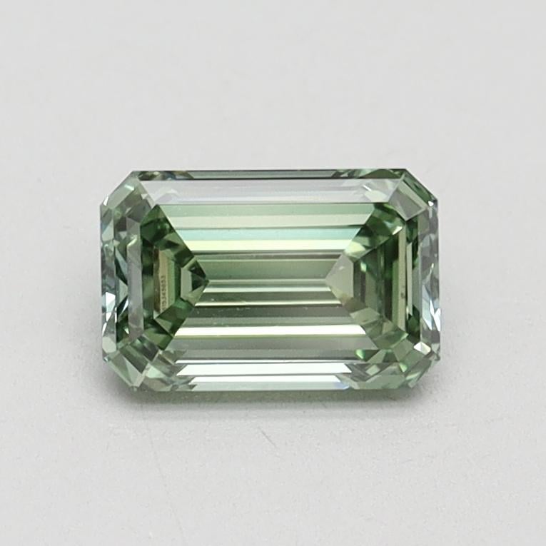 0.72 Ct. Fancy Intense Pacific Green Emerald Lab Grown Diamond